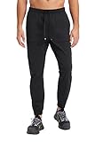 Fabletics Men's The One Jogger, Quick-Dry, Hidden Pockets, Zip Pockets, UPF Protection, Anti-Stink, Lightweight, M/Regular 29 in | 29, Black