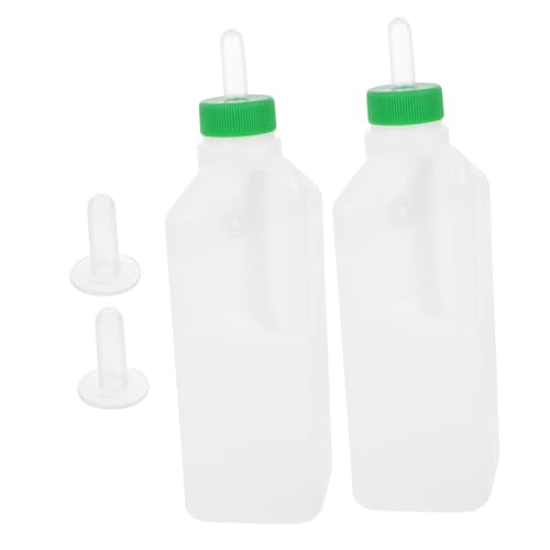 VICASKY 850ml Lamb Feeding Bottles with 4 Nipples Animal Nursing Tools for Small Animals Ideal for Lambs and Farm Livestock Feeding