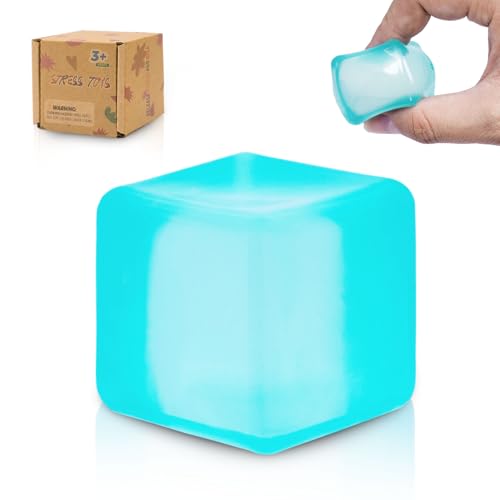 Graphinza Squeeze Toys Squishy Cubes Ice Cube Fidget Toy,Squishy Cubes Squeeze Toys,Sensory Fidget Toys Stress Cube Anxiety Relief for Kids and Adults...