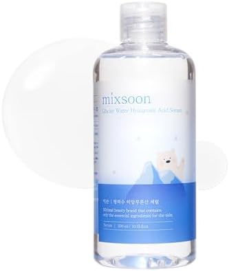 mixsoon Glacier Water Hyaluronic Acid Serum - Non-greasy Hydration Booster, Firming Facial Serum For Radiant, Dewy Skin - Korean Serum for Glass Skin (10.14 fl.oz / 300ml)