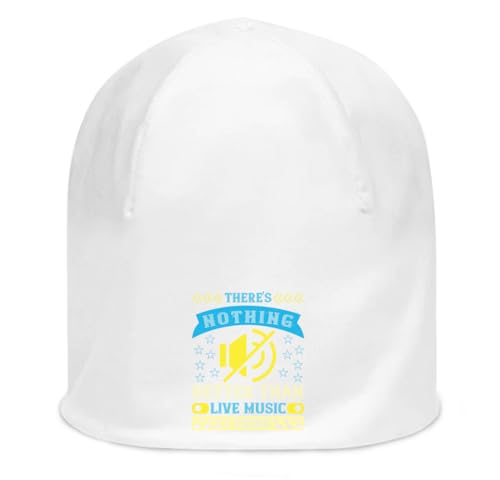Bonnet live music blanc et fin en coton pour vos soirées de festivals et concerts en plein air