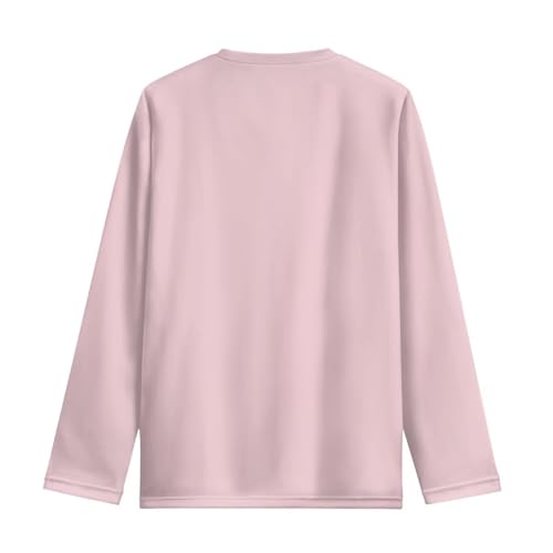 Image of Girls Long Sleeve T Shirt Cute Cartoon Crewneck Shirt for Kids 3-16Y Fall Winter Clothes