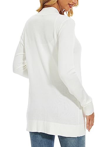 Image of Spicy Sandia Women's Basic Open Front Long Cardigan Sweaters with Pockets | Capsule Wardrobe Essentials, Early Fall 2026 Trendy