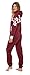 Skylinewears Women's Fashion Onesie Printed Playsuit Jumpsuit Flower-Maroon L
