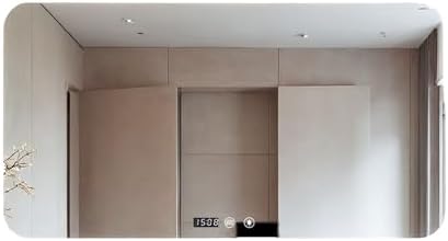 Espejo de Baño con Luz. Espejo Rectangular de Pared con Enchufe, ...