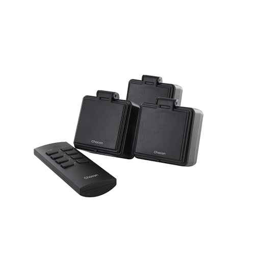 Set 3 Mini Prises On/Off extérieures 3000W + télécommande