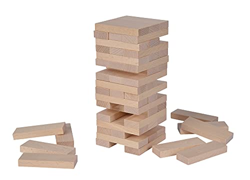 Eichhorn Stapelspiel, Geschicklichkeitsspiel für die ganze Familie, Balance Tower gefertigt aus unbehandelten Holz… – Bild 5