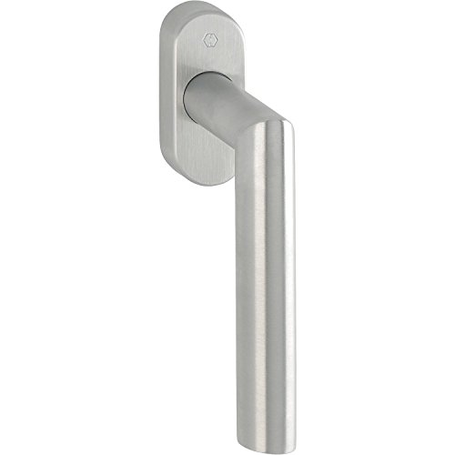 HOPPE Fenstergriff Amsterdam-Secustik, Vierkant 7 x 35 mm, Edelstahl matt, 1969016