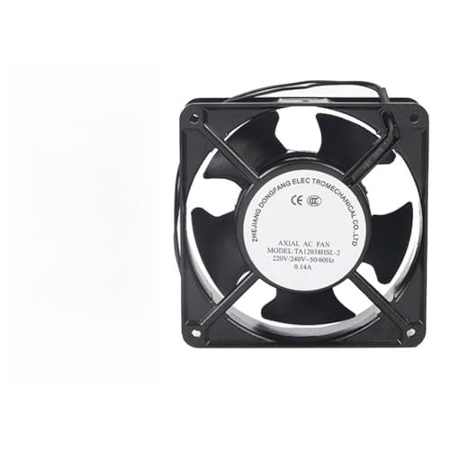 Ventilador axial para chimenea o estufa de leña, cuchillas de metal resistentes a altas temperaturas de 120 mm para un flujo de aire silencioso y eficiente y distribución uniforme del calor en Ventilador axial para chimenea o estufa de leña, cuchillas de metal resistentes a altas temperaturas de 120 mm para un flujo de aire silencioso y eficiente y distribución uniforme del calor en