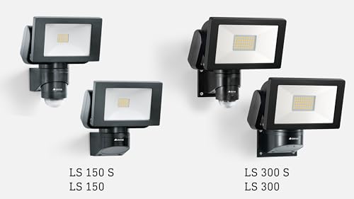 Steinel LED Außenstrahler LS 150 S schwarz, 240° Bewegungsmelder, max. 12 m Reichweite, 14,7 W, Schwenkbar, 1375 lm, 4000 K