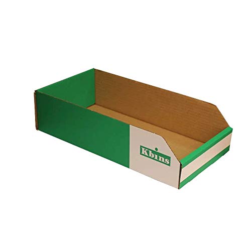 Pack of 50 K Bins - 100mm High Cardboard Storage/Picking Bins (400 x 200mm - A4020)