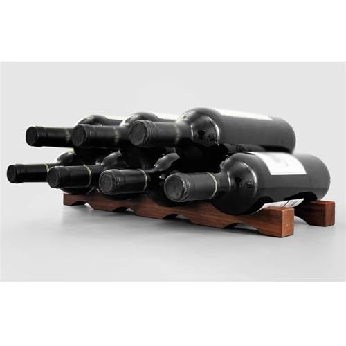 Soporte para botellas de vino de madera minimalista miniatura 4