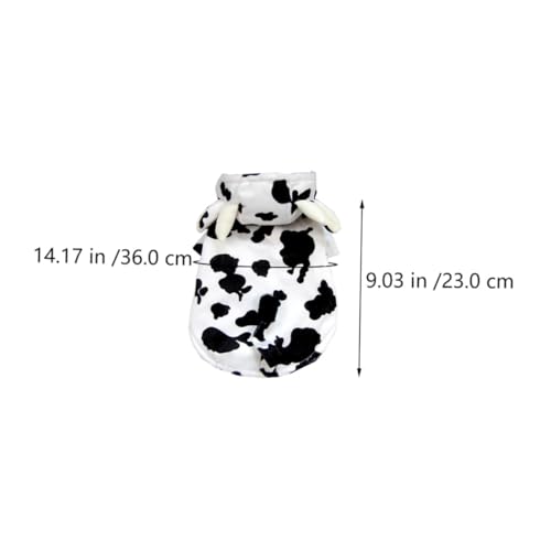 Disfraz para perro con estampado de vaca tamaño S miniatura 2