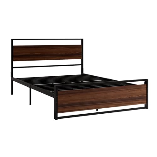 Reviews de Bases para Cama de Madera Economicas más recomendados. 45 MUBSON Base para Cama Individual o Matrimonial con Cabecera Color Nogal. Soporte para Cama Akaza con Resistencia de 190 Kg y Largo de 198 cm. Base para Colchón de Acero. Bed Frame...