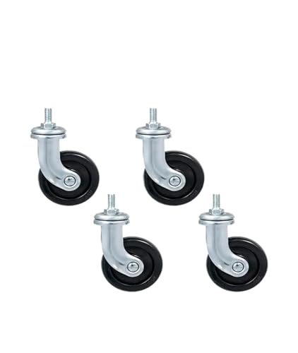 Roulettes universelles pivotantes 2,5 pouces pour chariot cuisine