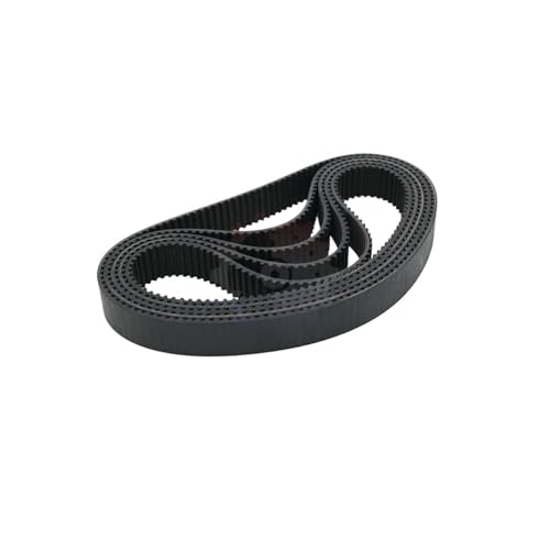 Courroie synchrone 1140mm de pas et 6mm de large en caoutchouc bouclé