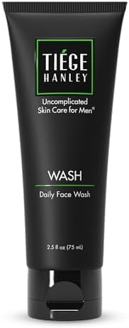 Tiege Hanley Daily Mens Face Wash – Gentle Fragrance-Free Facial Cleanser for Men Gently Removes Dirt, Grime & Excess Oil – Cleansing Facewash for Dry or Sensitive Skin – Skin Care for Men, 2.5 Ounces