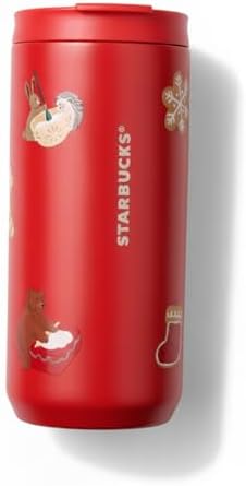Starbucks Stainless Steel Tumbler 12 oz Gingerbread Cookie Design...