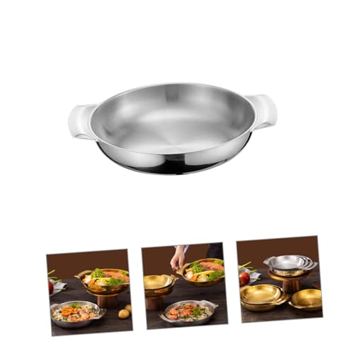 Olla de Acero Inoxidable para Cocina con Doble Asa Wok Versátil miniatura 6