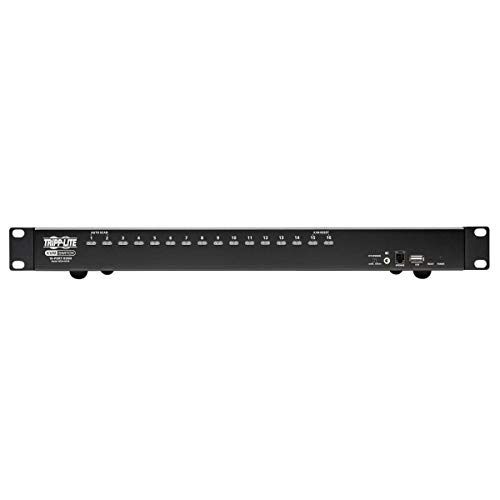 Image of Tripp Lite KVM Switch, 16 Port HDMI USB with Audio and USB Sharing KVM Switch, 1U Rack Mount (B024-HU16)