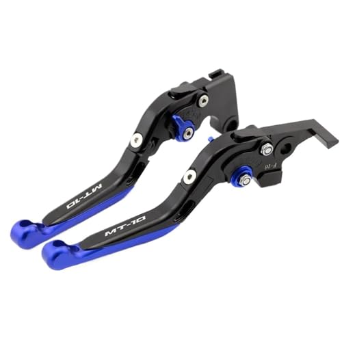 Leviers d'embrayage MT-10 pliables et réglables bleus pour vos sorties sportives et roadtrips