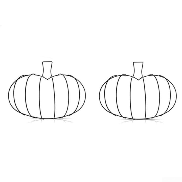 Metal Witch Hat Pumpkin Wreath Frame DIY Fall Halloween Door Decor Hanging Farmhouse Centerpiece Rustic Autumn Decoration