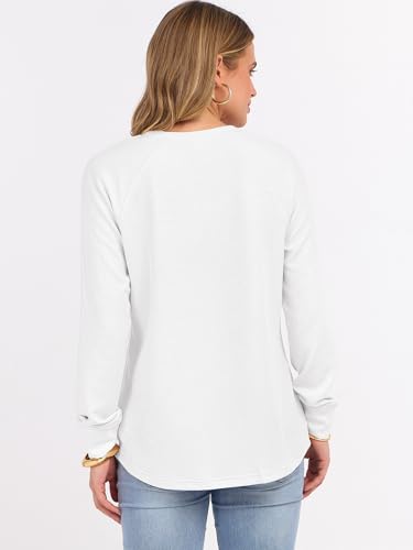 Image of ANRABESS Women's Waffle Knit Henley Top Long Sleeve Shirts