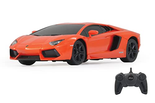 JAMARA Lamborghini Aventador 1:24 2,4GHz - offiziell lizenziert, ca zu 1 Stunde Fahrzeit bei ca. 9 Km/h, perfekt nachgebildete Details, hochwertige Verarbeitung