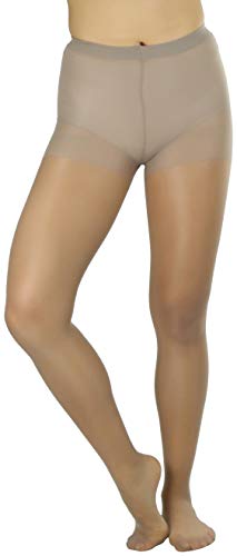 Image of ToBeInStyle Women's Control Top Sheer Footed Pantyhose Hosiery Tights Stockings