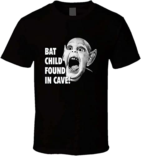 Professional screen printing Bat Boy BatBoy Found in Cave American World News Retro T Shirt Tee Gift New XL