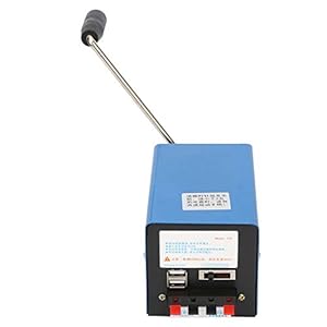 Hand Crank Generator,Portable Power Station USB Charging Emergency Dynamotor for Camping Outdoor Survival