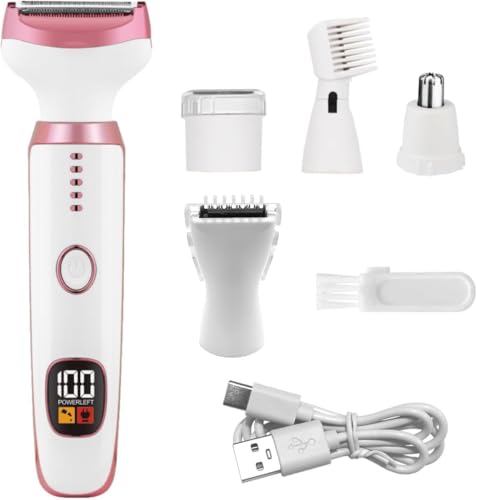 Image of 5 -in-1 New Bikini Trimmer for Women, Dermave Bikini Shaver, Livora Electric Shaver for Women, Electric Razors (MULTI COLOR)