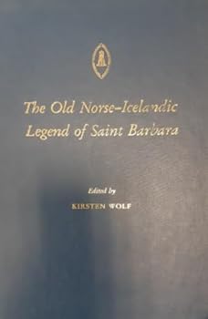 Hardcover Old Norse-Icelandic Legend of Saint Barbara Book