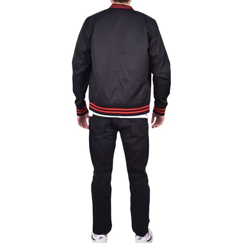 RIFLESSI Men's Slim Fit Lightweight Casual Varsity Bomber Jacket4