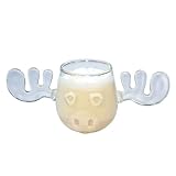 Albapilix クリスマスバケーション映画マグカップ ガラス ウェーブ ダブルレイヤーガラスマグ コーヒーマグカップ カップ シングルクリスマスエルクガラスカップ