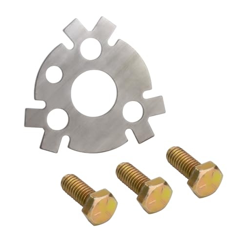 4605 Cam Lock Plate kit fit for Chevrolet V8 SBC 350, Camshaft Retainer Plate Gasket Includes Bendable Locking Tabs & High-Strength Bolts