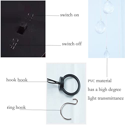 Xhope Changing Color Seashell Solar Wind Chimes,Led Wind Chime Mom's Gift Night Lights Solar Hanging Lantern For Home Garden Bedroom Outdoor Decoration #TOP3