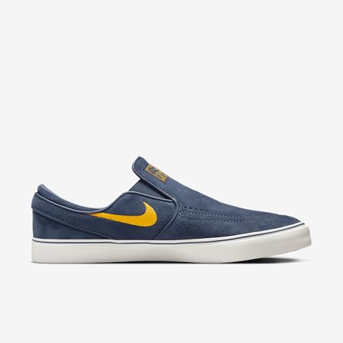 Nike SB Janoski+ Slip Skate Shoes (FN5893-401, Thunder Blue/Thunder Blue/Sail/Sundial)3