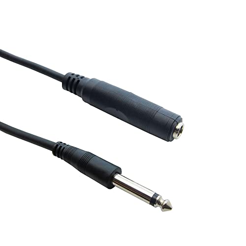 Pack 5 cables Mono 1/4" macho/hembra 50 pies miniatura 1