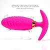 Cordless Remote Control Butt Plug Vibrating Anal Stimulator 7 Stimulation Patterns, Rechargeable Prostate Massager for Man Portable Couples Gay Exciting Anal Plug Massage Tool Tshirt sexes plaisir