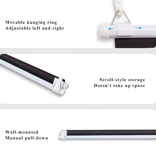 Pantalla Manual Retráctil 40'' 4:3 para Proyector miniatura 5