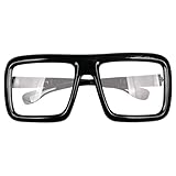Giraffe Manufacturing Big Fake Glasses Black Oversized - Thick Nerd Square Super Hero Glasses Frame For Men...