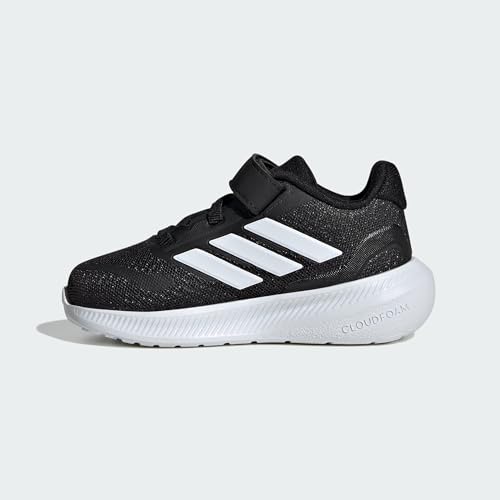 Adidas NLD75 Run Falcon 5 Sneaker, Black/White/White, 1 Us Unisex Little Kid thumb #1