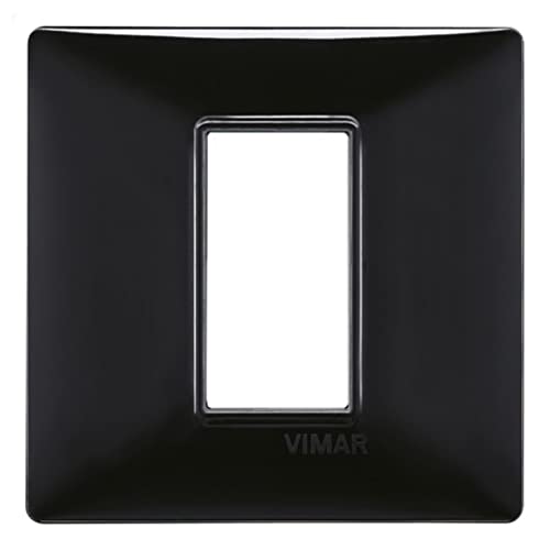 Vimar Serie Piatto – Placca 1 Modulo Tecnopolimero Nero