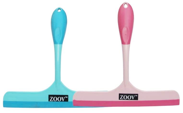 ZOOV Kitchen Wiper for Cleaning Window Glass All Purpose Wiper for Door ,Mirrors Rubber Blade Tool for Kitchen/Mirror//Tile Pack of 2pcs