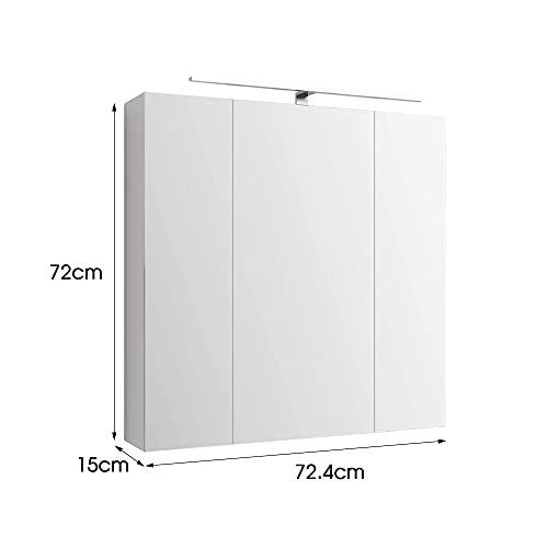 ML-Design-Armario-con-Espejo-de-Bano-con-Iluminacion-LED-724x72x15-cm-Blanco-Mueble-Colgante-de-Pared-con-Interruptor-de-Luz-3-Puertas-y-6-Estantes-de-Cristal-Ajustables-en-Altura-Mobiliario-de-Aseo
