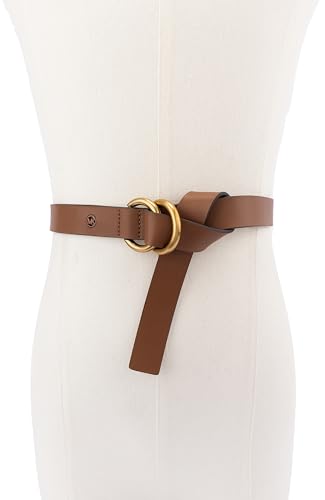 Michael Kors Womens 1 Inch Double Ring Leather Belt, Fashion Accessory for Everyday Wear2