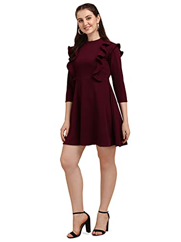 Image of OOMPH! Women's Spandex A-Line Knee-Length Casual Dress