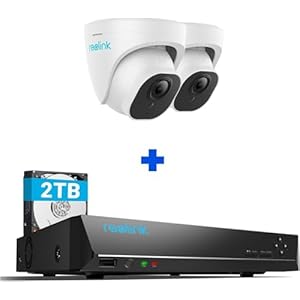 REOLINK PoE Outdoor Home Security Dome Cameras Bundle, 5MP Surveillance, Smart Person/Vehicle/Pet Detection, Timelapse, 100ft Night Vision, Up to 256GB SD Card, 2xRLC-520A & 1xNVR RLN8-410
