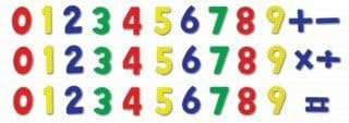 Wooden Magnetic Numbers & Symbols Set, 35-Piece, Educational Toy for Kids by roba